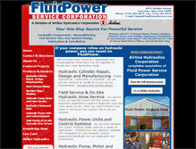 Tablet Screenshot of fluidpowerservice.com